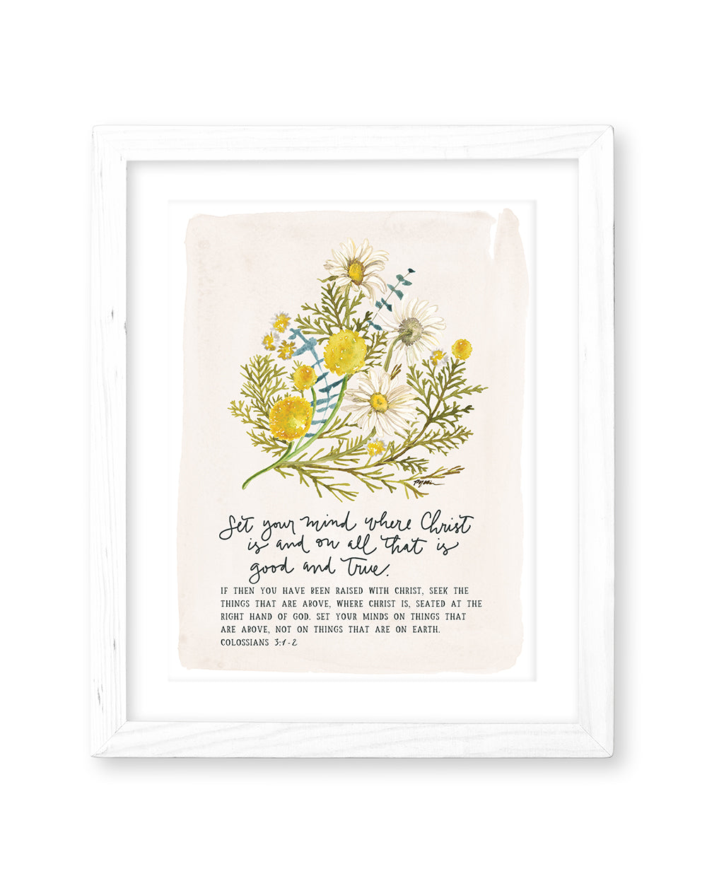 Colossians 3:1-2 | Set Your Mind Print (Foundation 4)