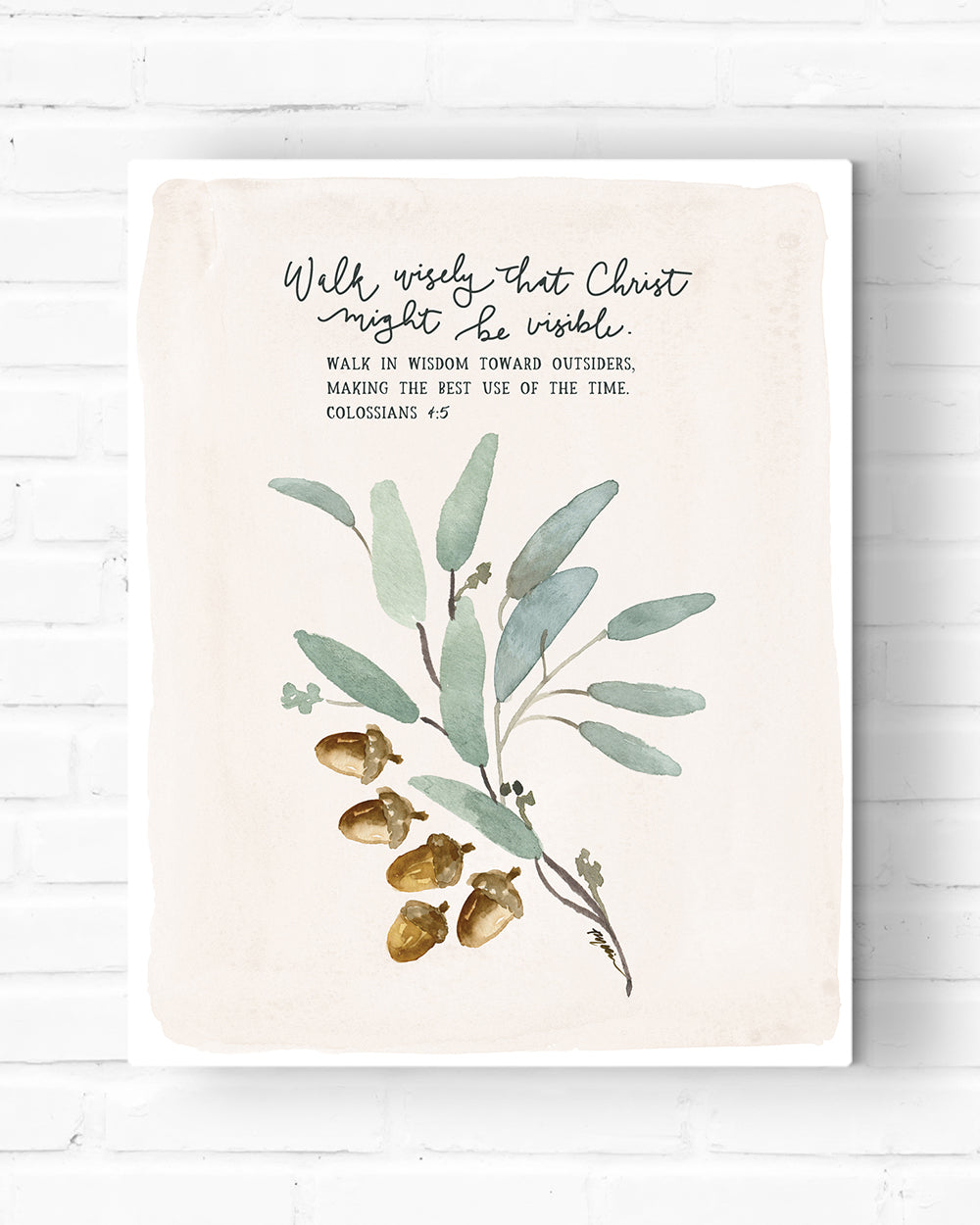 Foundation 7: Walk Wisely Canvas