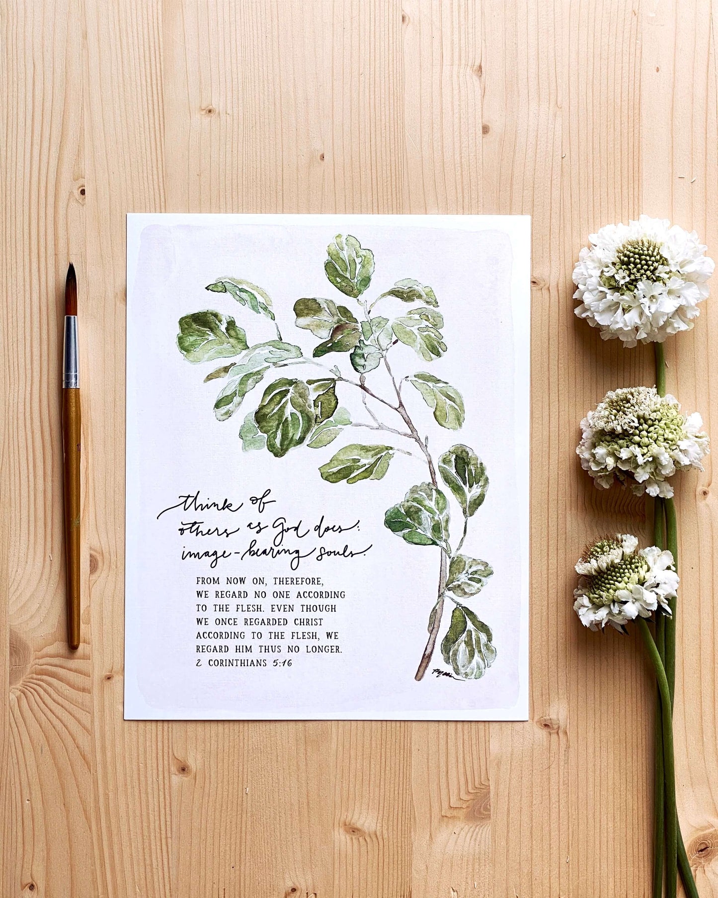 2 Corinthians 5:16 | Think of Others Print (Foundation 10)
