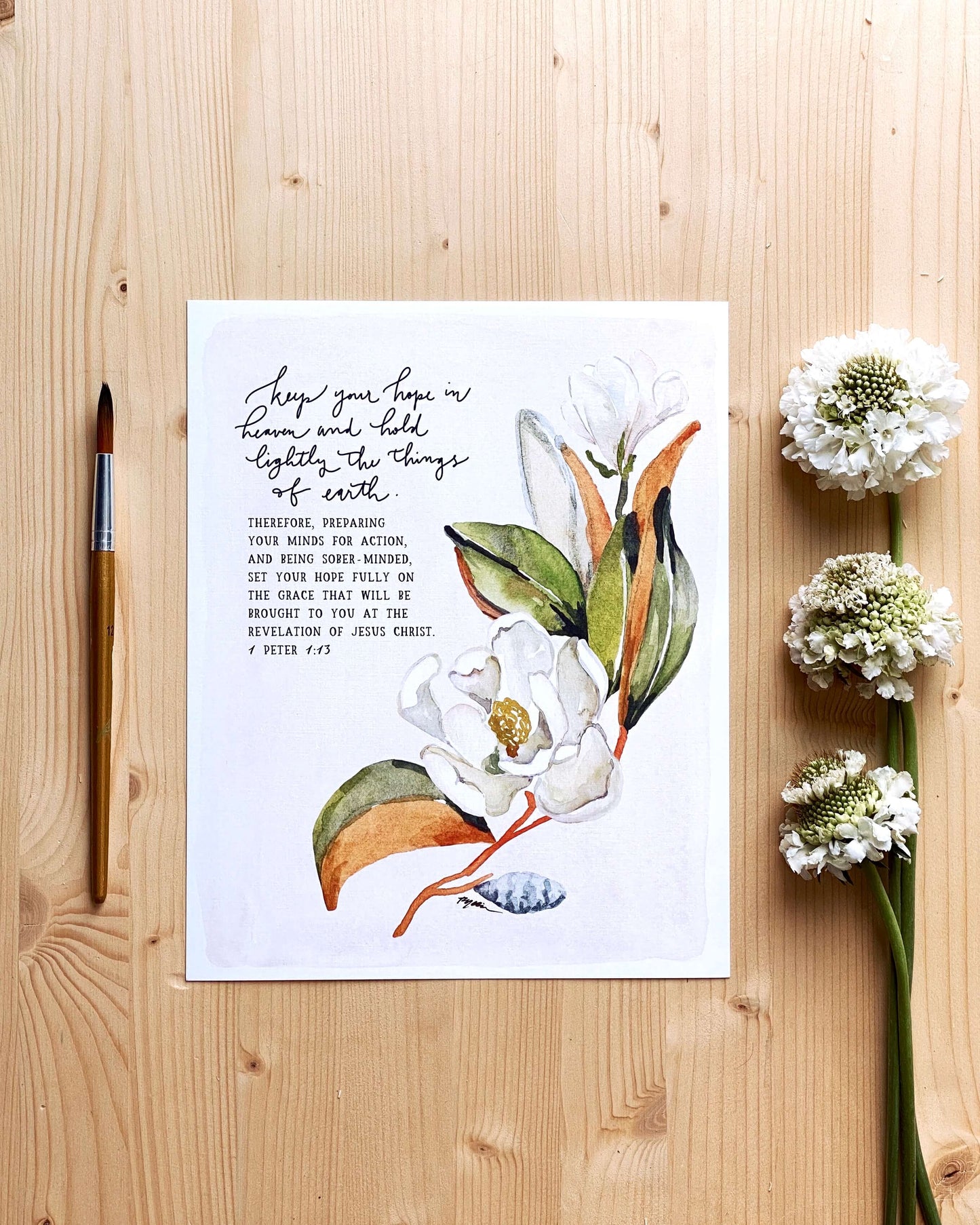 1 Peter 1:13 | Keep Your Hope in Heaven Print (Foundation 11)