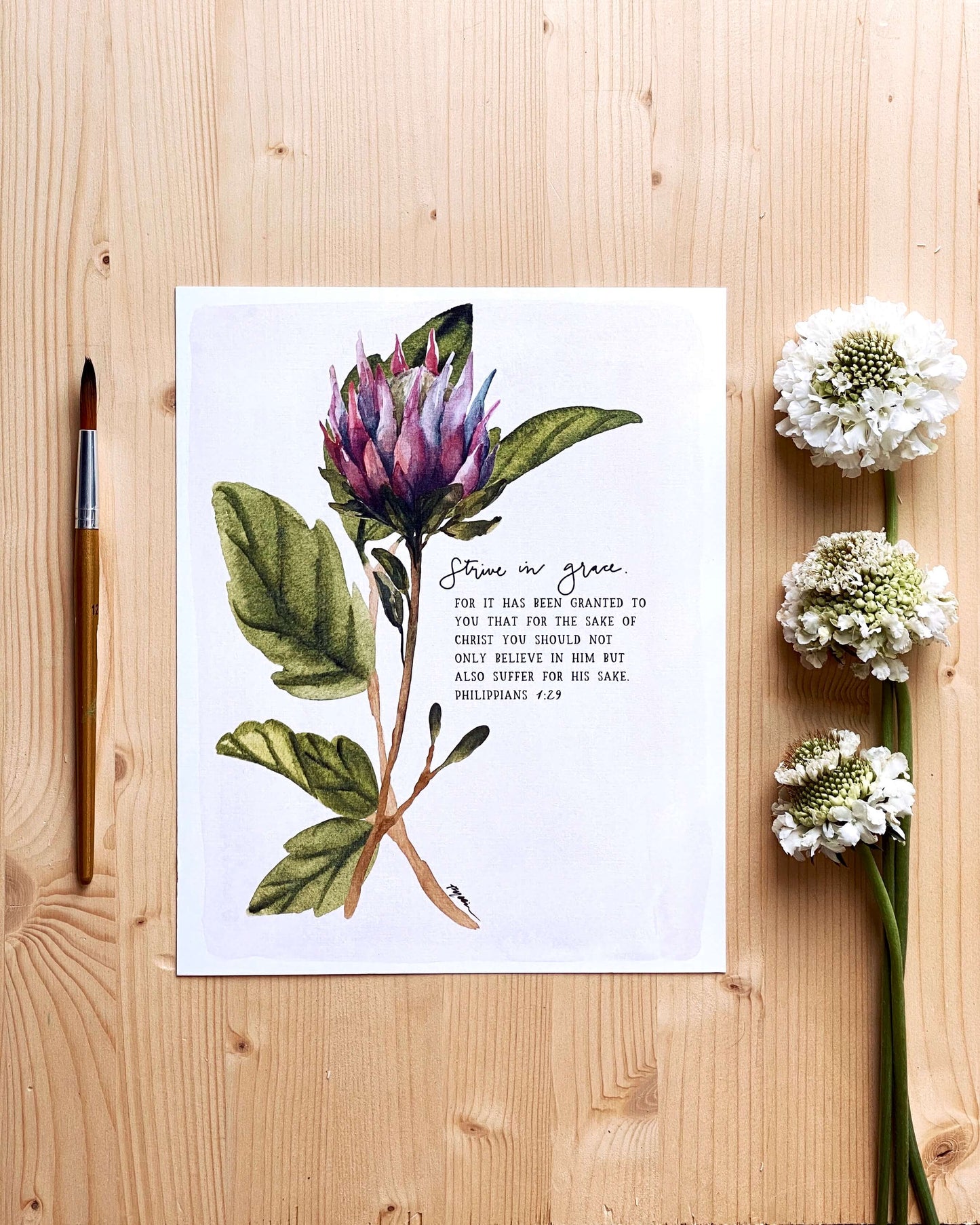 Philippians 1:29 | Strive in Grace Print (Foundation 12)