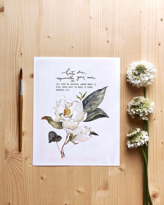 Romans 12:9 | Hate Sin Print (Foundation 2)