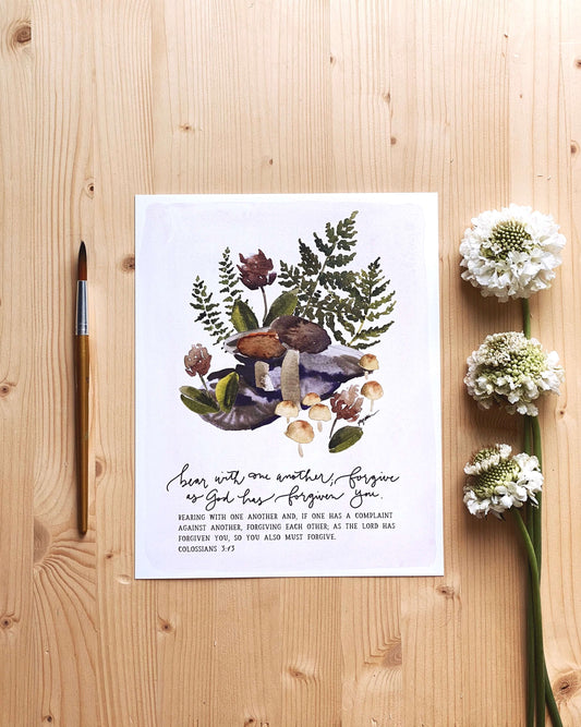 Colossians 3:13 | Bear With One Another Print (Foundation 9)