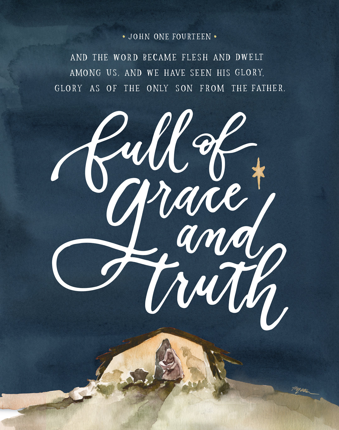 Full of Grace and Truth Canvas