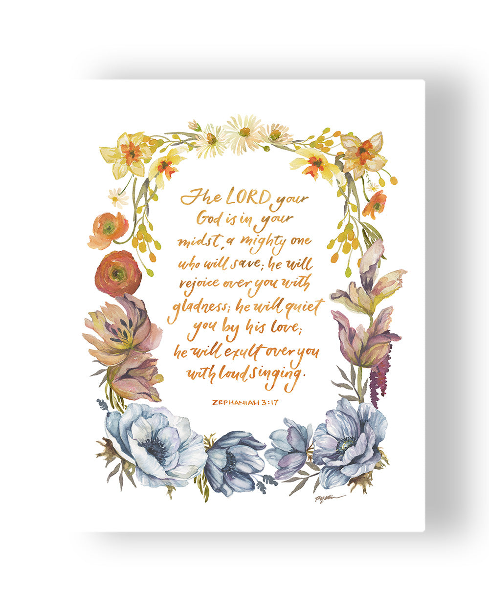 God is in your midst, Ruth Chou Simons, God is with you, God loves you-Bible verse wall art