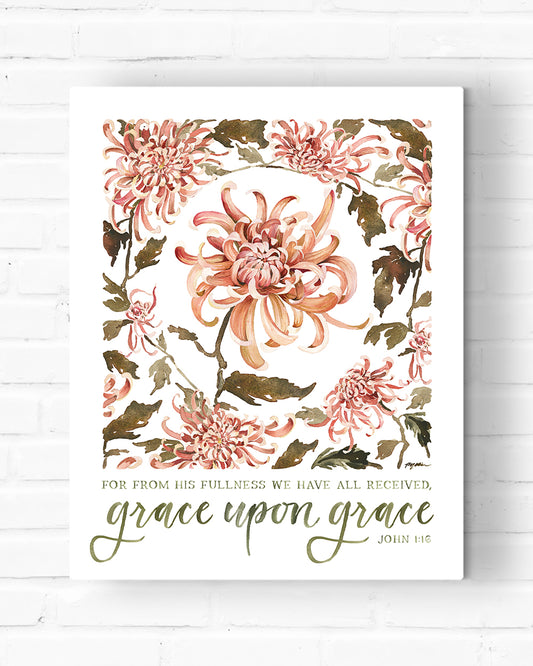 John 1:16 | Grace Upon Grace Canvas