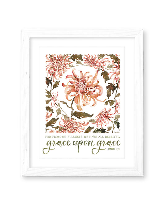 John 1:16 | Grace Upon Grace Print