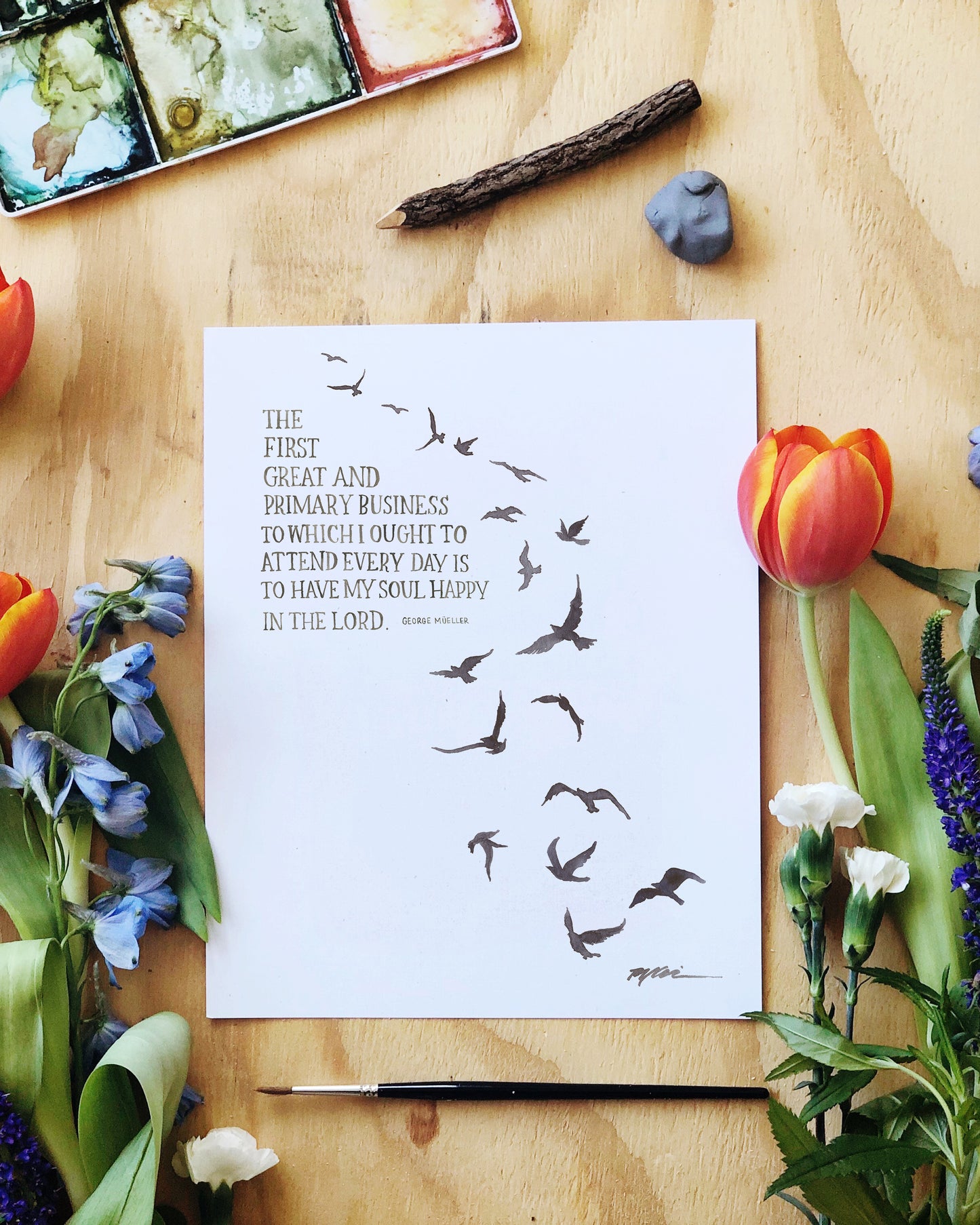 Happy in the Lord Print