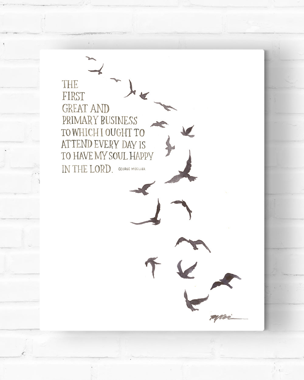 Happy in the Lord Canvas