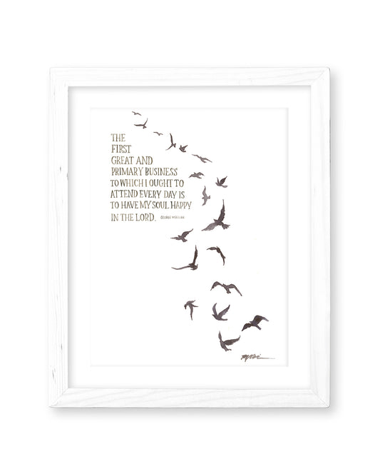 Happy in the Lord Print