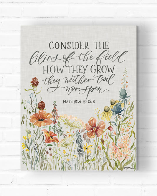 How They Grow (Linen) Canvas