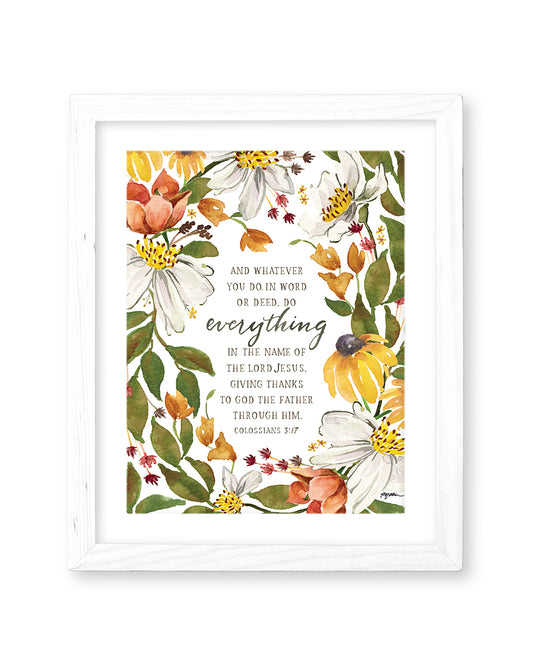 Colossians 3:17 | In Word or In Deed Print