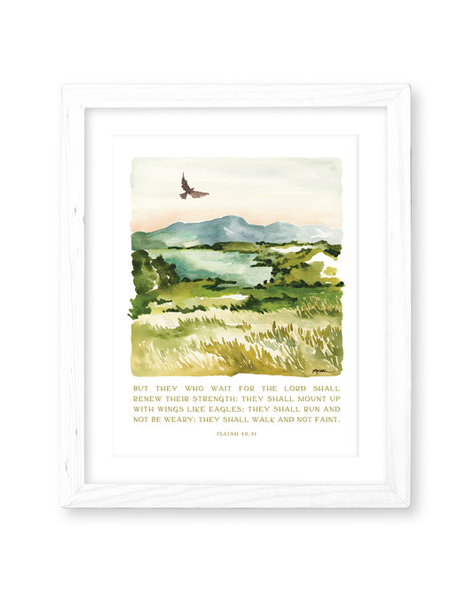 Isaiah 40:31 | Wings Like Eagles Print