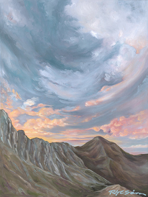 Just Beyond the Mountain Fine Art Canvas