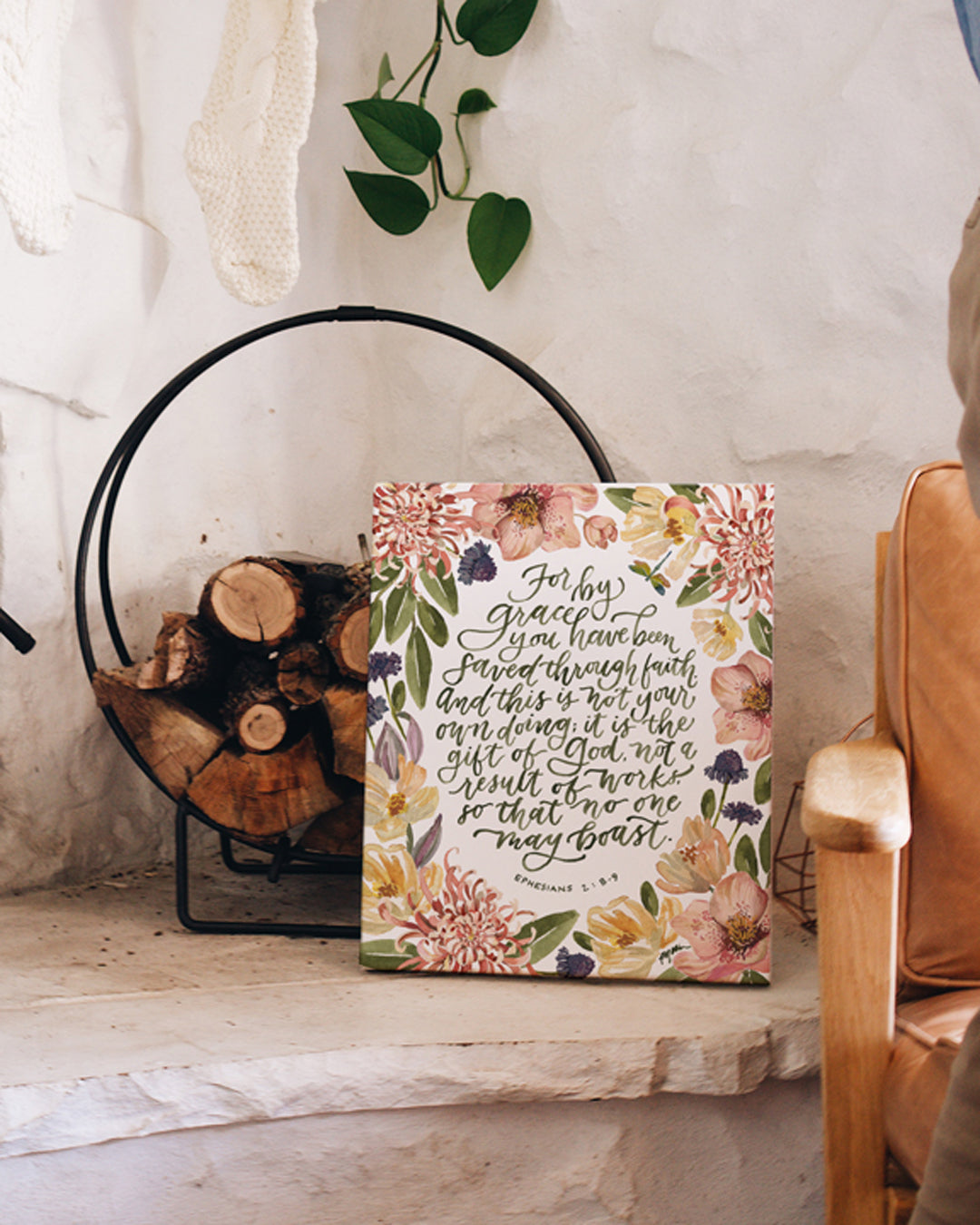 Ephesians 2:8-9 | By Grace You Have Been Saved Canvas