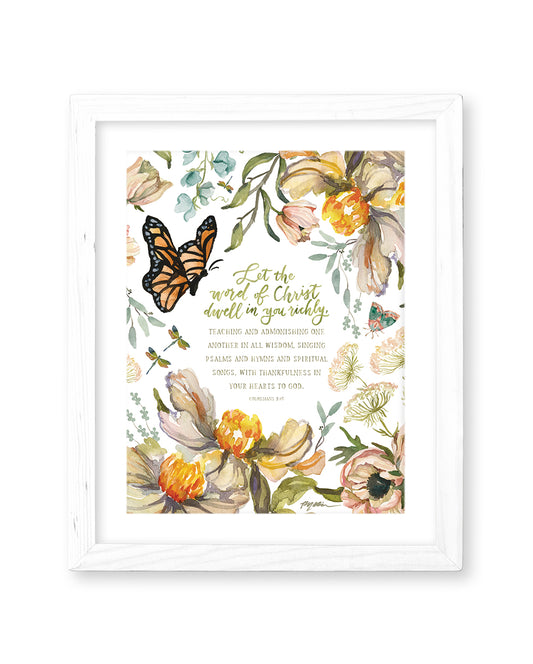Colossians 3:16 | Let the Word of Christ Dwell in You Richly Print