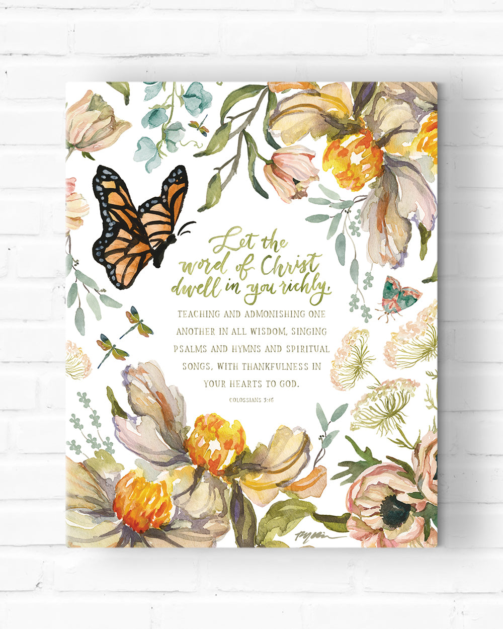 Let the Word of Christ Dwell in You Richly Canvas