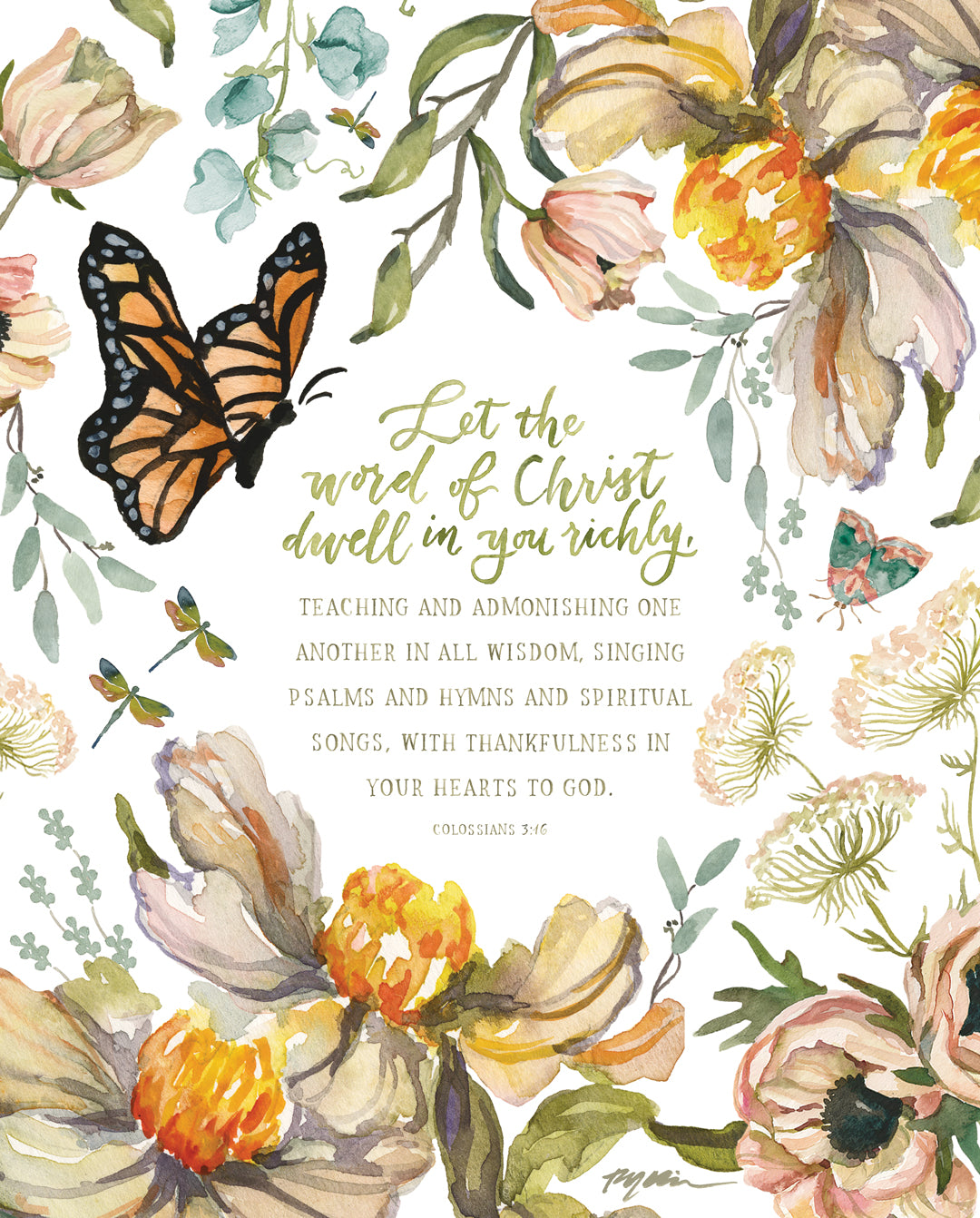 Let the Word of Christ Dwell in You Richly Canvas