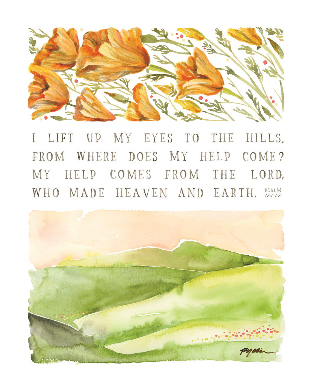 Lift Up My Eyes Canvas