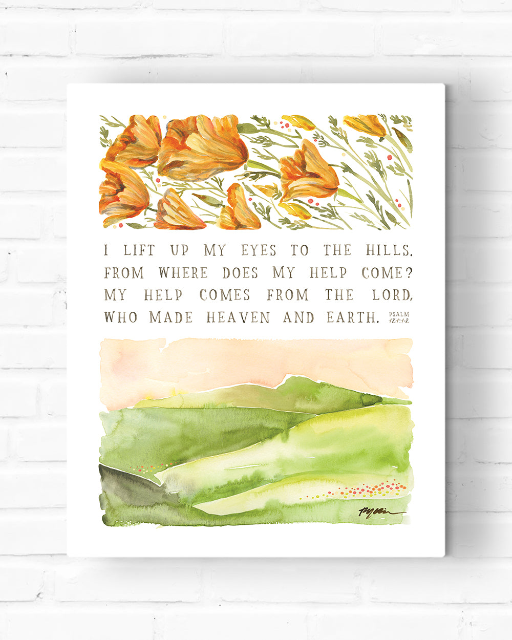 Lift Up My Eyes Canvas