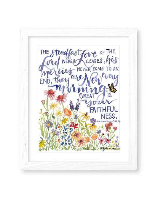 Lamentations 3:22-23 | New Every Morning Print