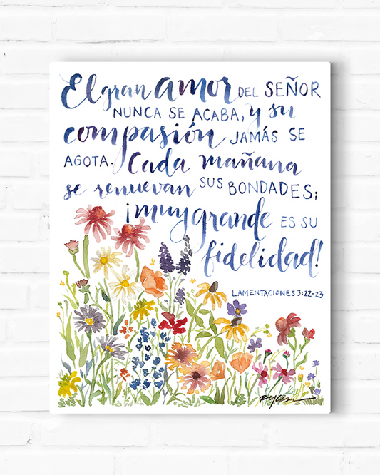 New Every Morning (Spanish) Canvas