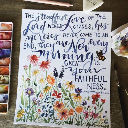 Lamentations 3:22-23 | New Every Morning Print