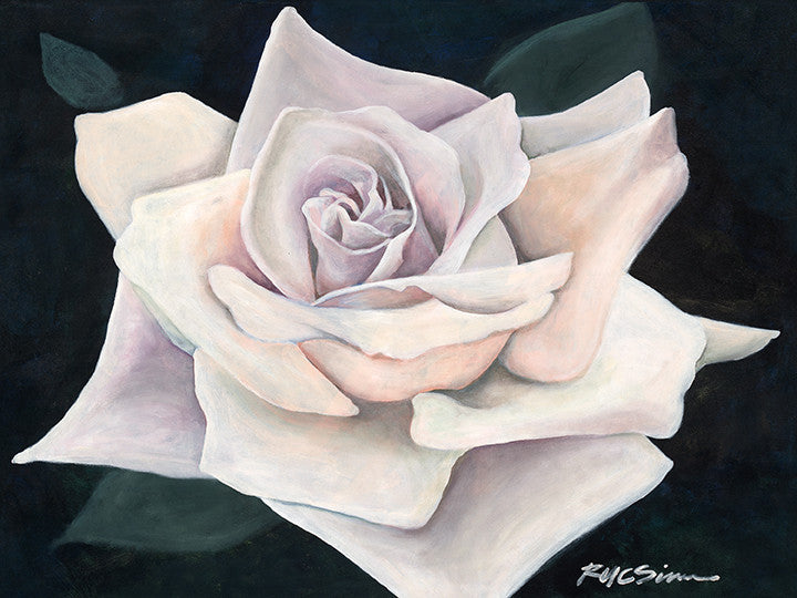 Pale Rose Fine Art Canvas