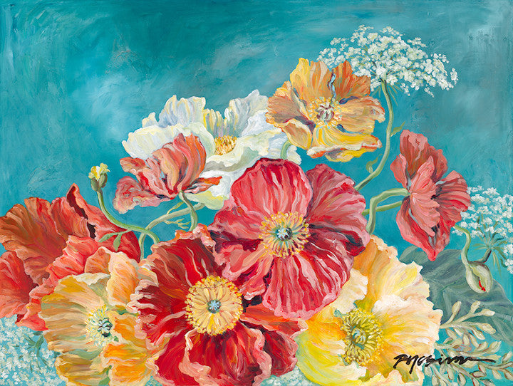 Summer Poppies Fine Art Canvas