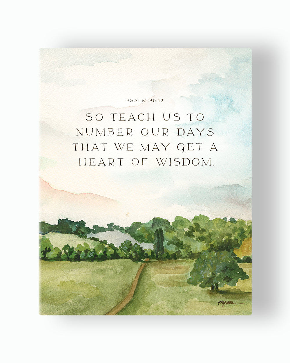 Psalm 90:12 | Teach Us To Number Our Days Canvas