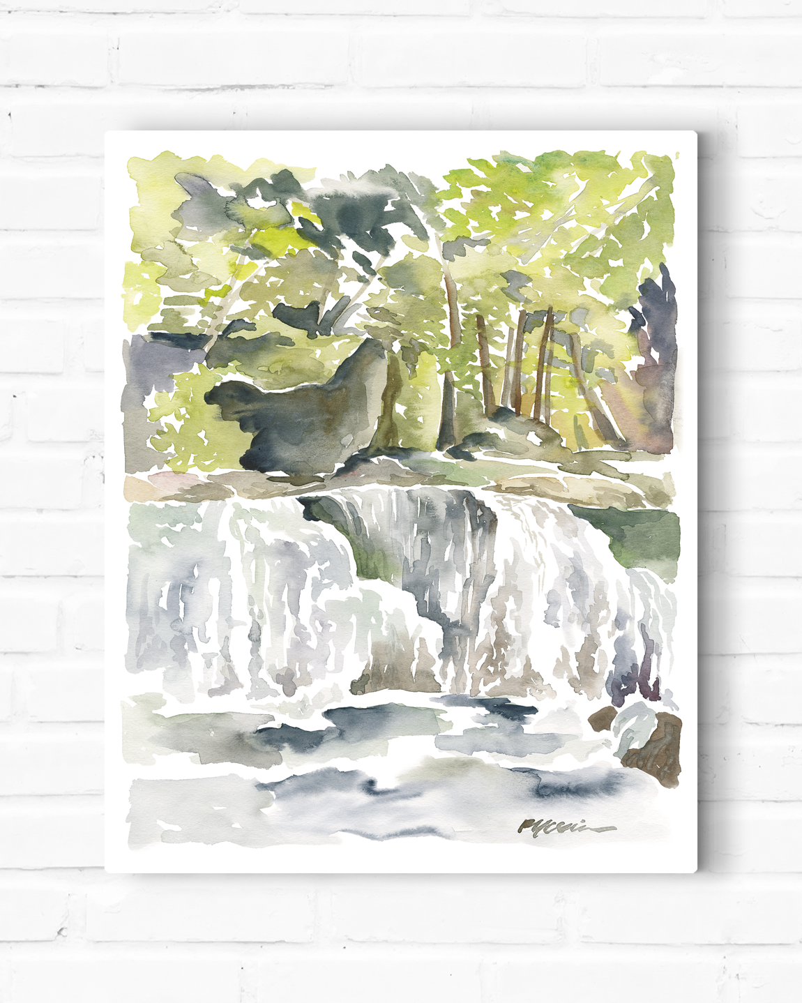 Waterfall Fine Art Canvas
