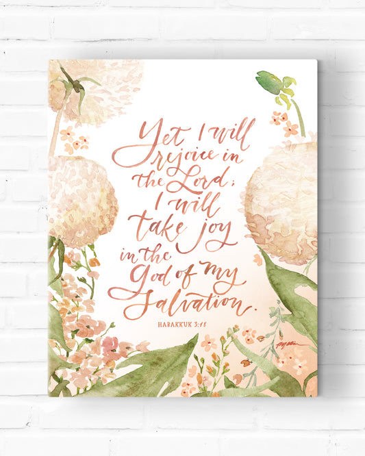 Yet I Will Rejoice Canvas