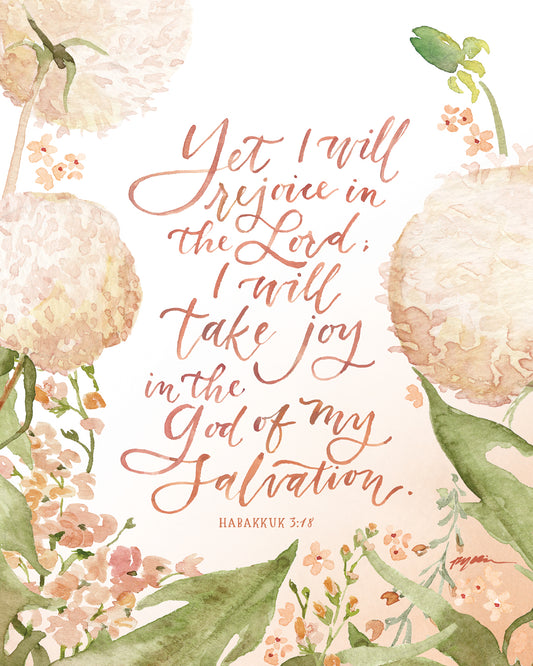 Yet I Will Rejoice Canvas