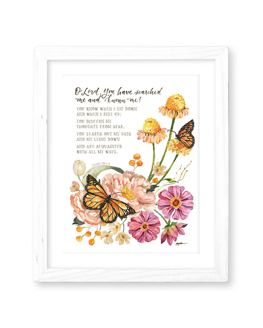 Psalm 139:1-3 | You Have Searched Me Print