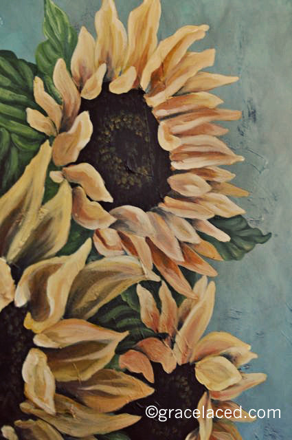 The Painting Process: Sunny Sunflower