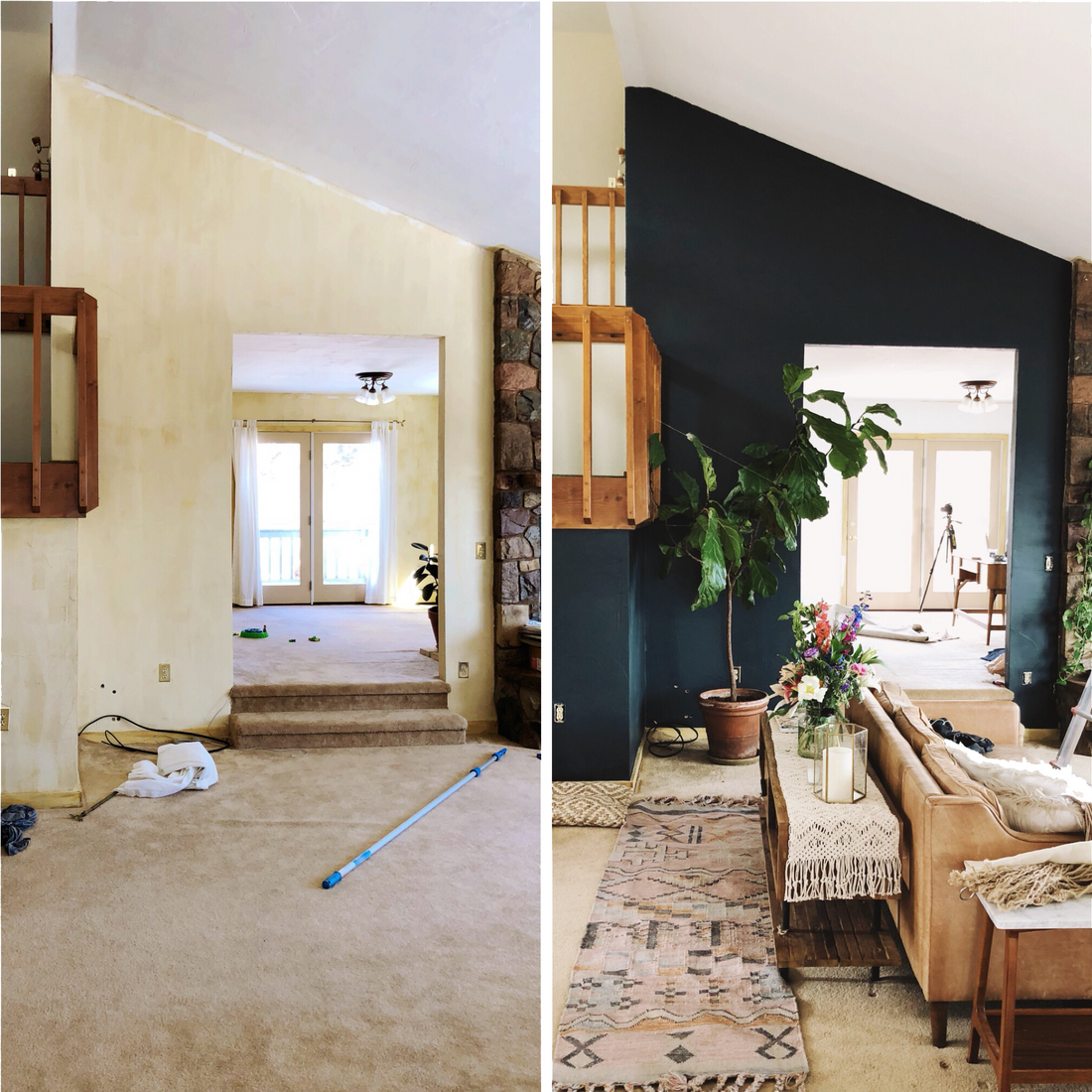 Simons Elk Creek Ranch: Living Room Painting In Progress