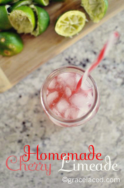 Homemade Cherry Limeade