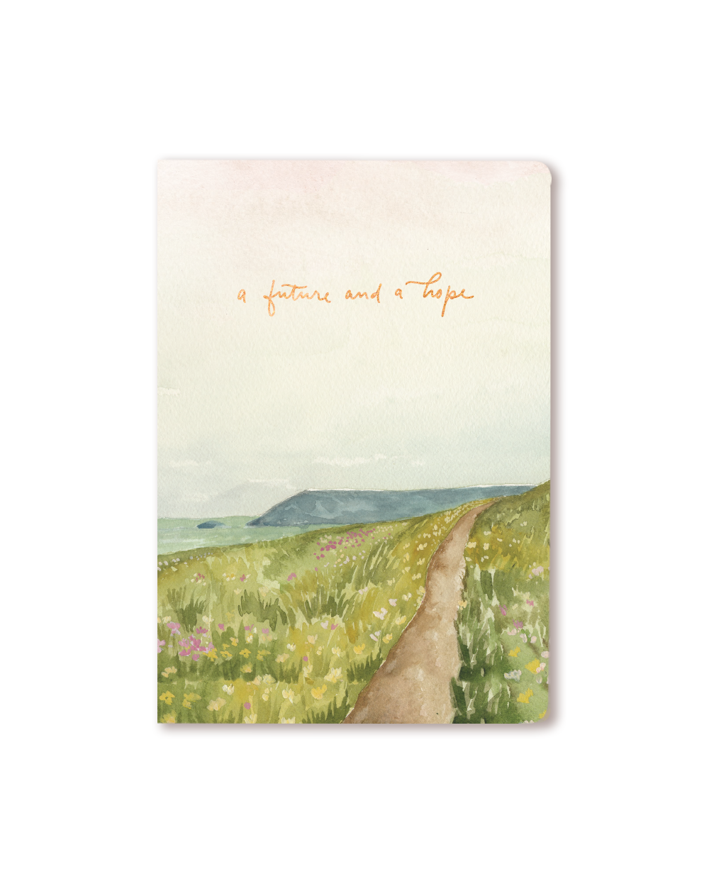 bible inspired lined writing journal notebook says A Future and a Hope - GraceLaced