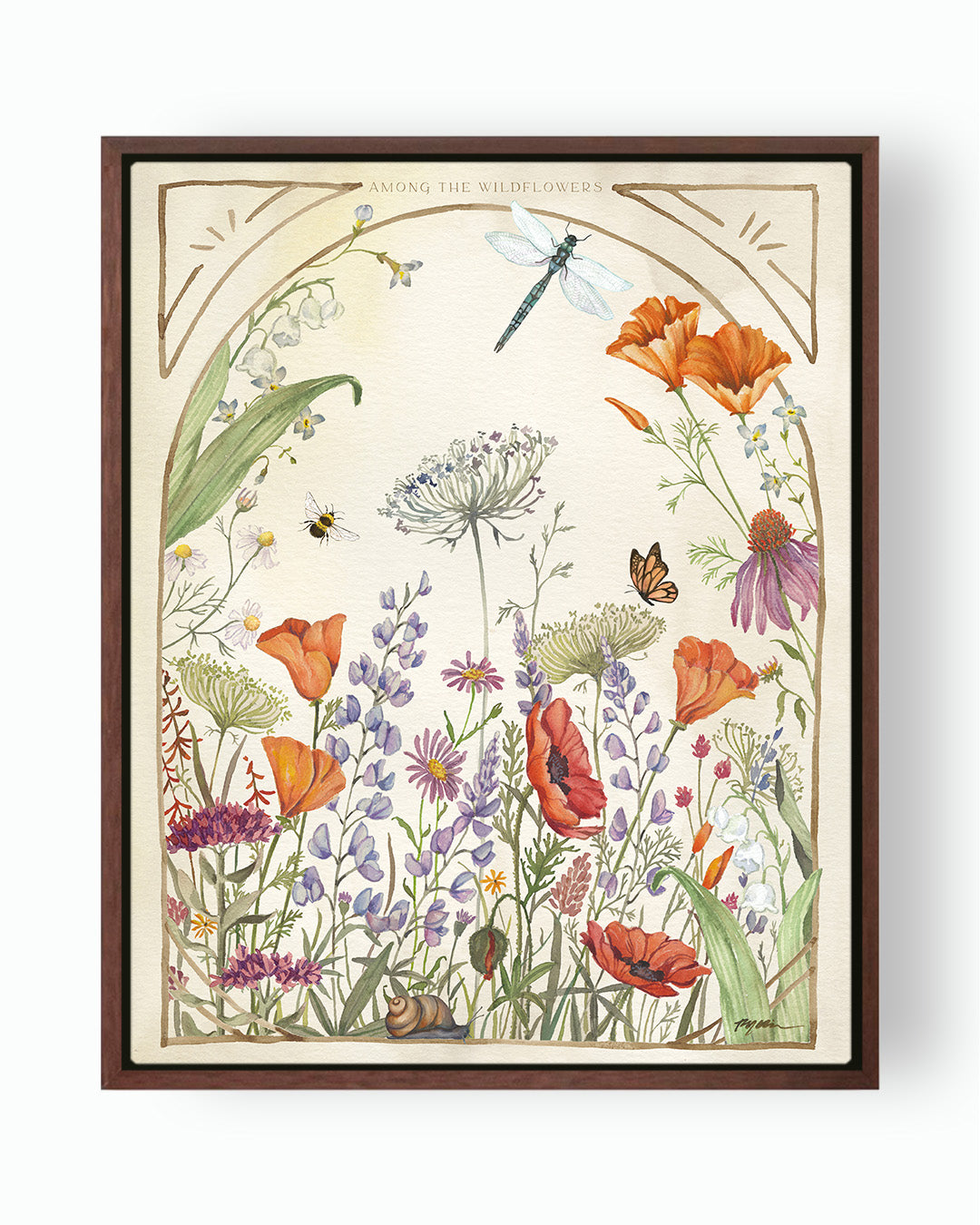 Among The Wildflowers Fine Art Canvas