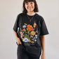 red peony tshirt, flower shirt, inspirational shirt