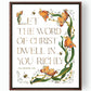Colossians 3:16 | The Word of Christ Canvas