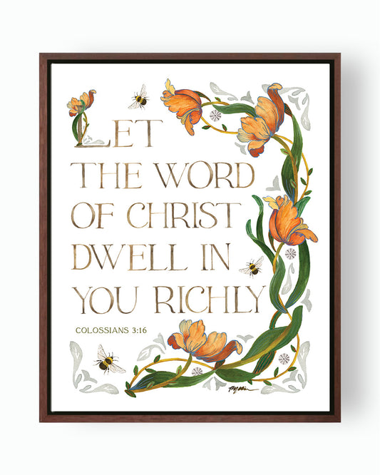 Colossians 3:16 | The Word of Christ Canvas