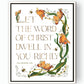 Colossians 3:16 | The Word of Christ Canvas