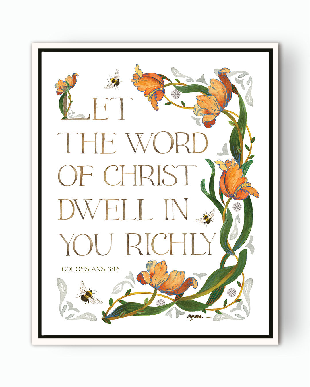 Colossians 3:16 | The Word of Christ Canvas