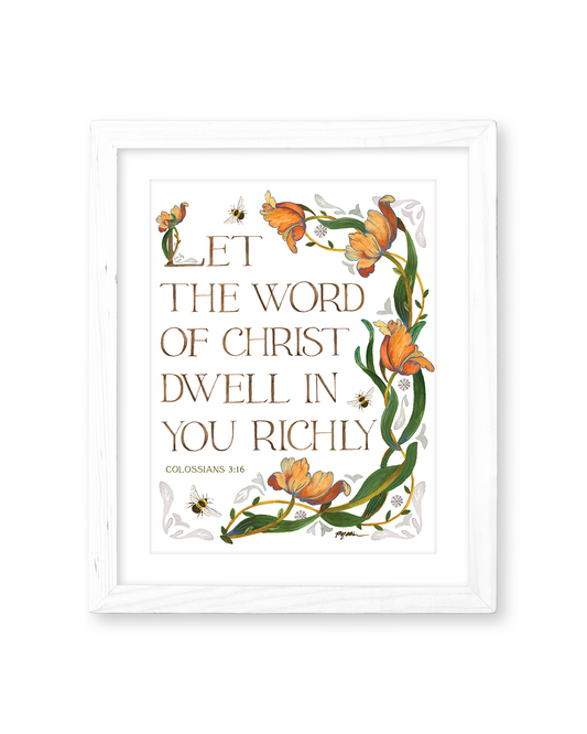 Colossians 3:16 | The Word Of Christ Print