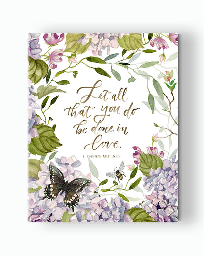 1 Corinthians 16:14 | Done In Love Canvas