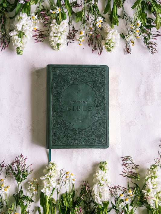 ESV GraceLaced Bible, Journaling Edition (Artwork by Ruth Chou Simons) (TruTone, Quiet Forest)