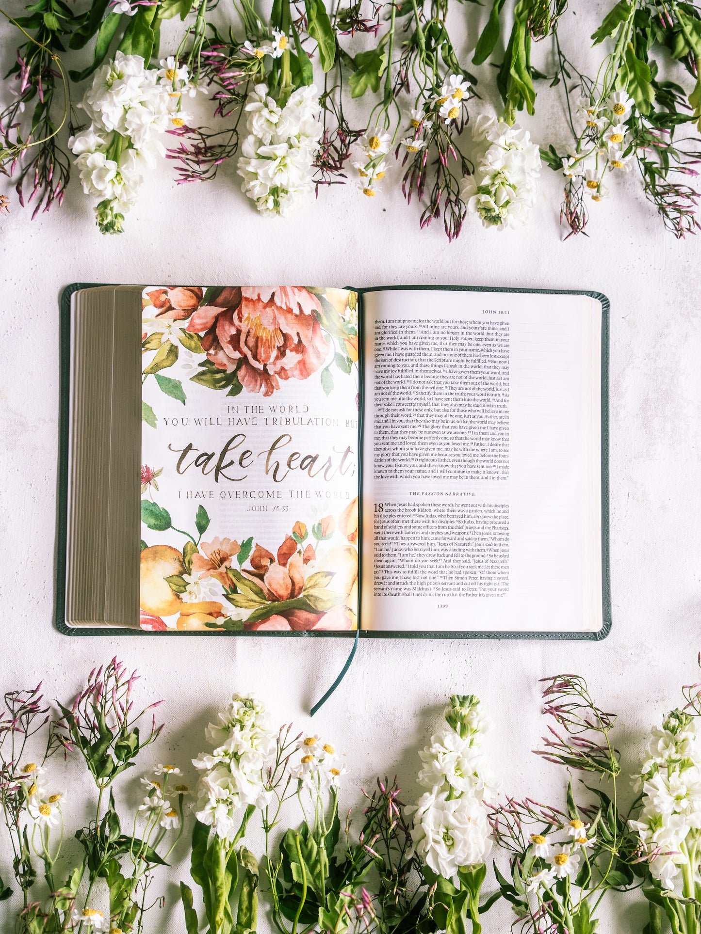 ESV GraceLaced Bible, Journaling Edition (Artwork by Ruth Chou Simons) (TruTone, Quiet Forest)