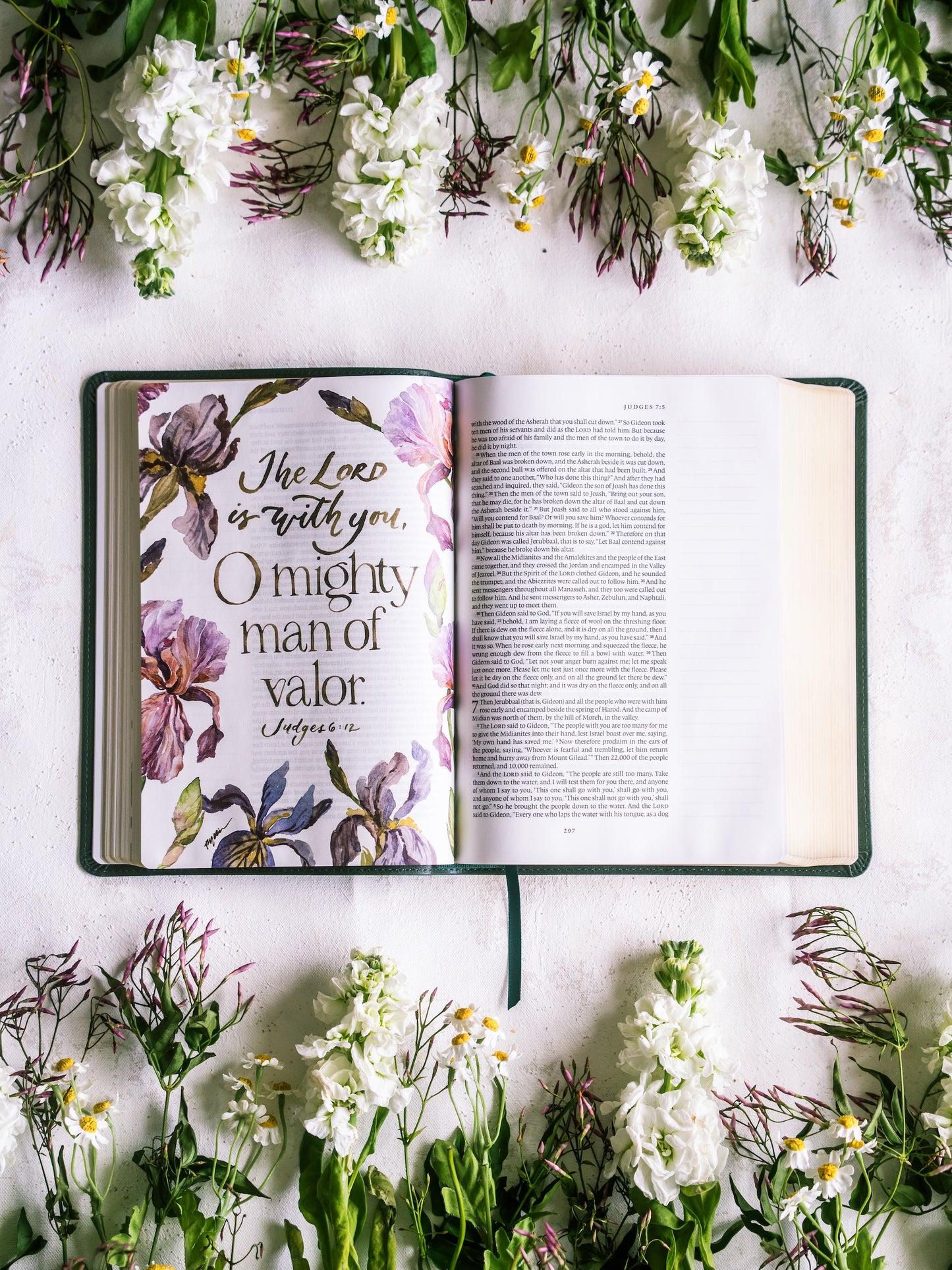 ESV GraceLaced Bible, Journaling Edition (Artwork by Ruth Chou Simons) (TruTone, Quiet Forest)