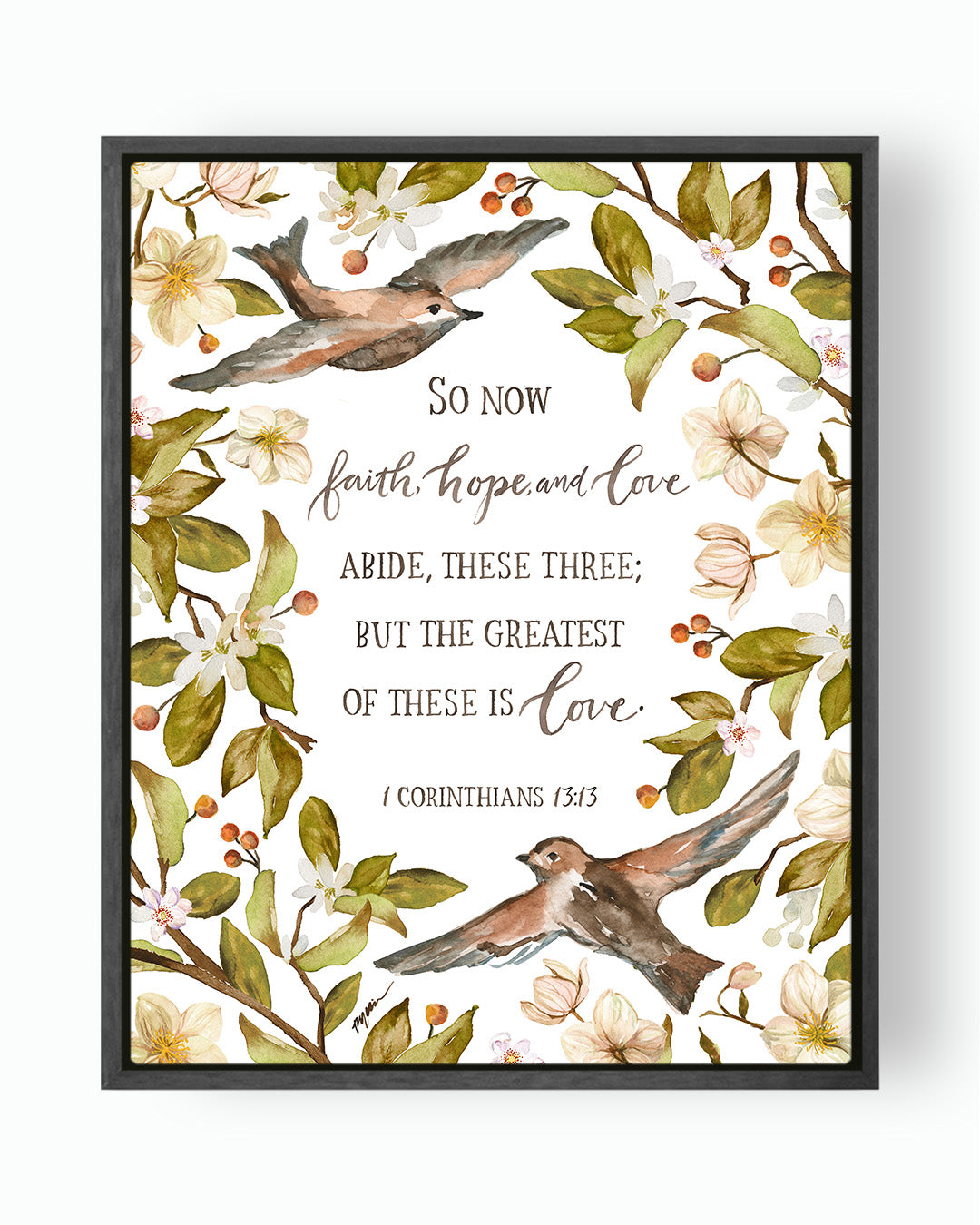 1 Corinthians 13:13 | Faith, Hope, Love Canvas